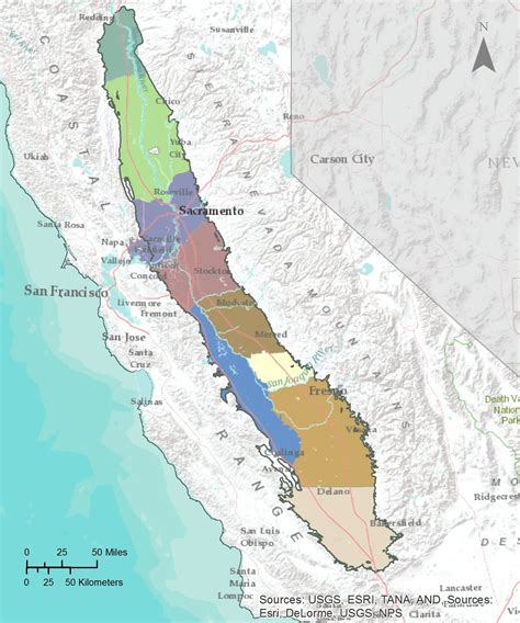 Map Of Central Valley Ca